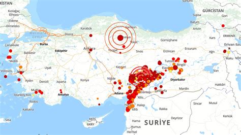 çorum deprem haritası